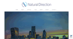 Desktop Screenshot of naturaldirection.co.uk